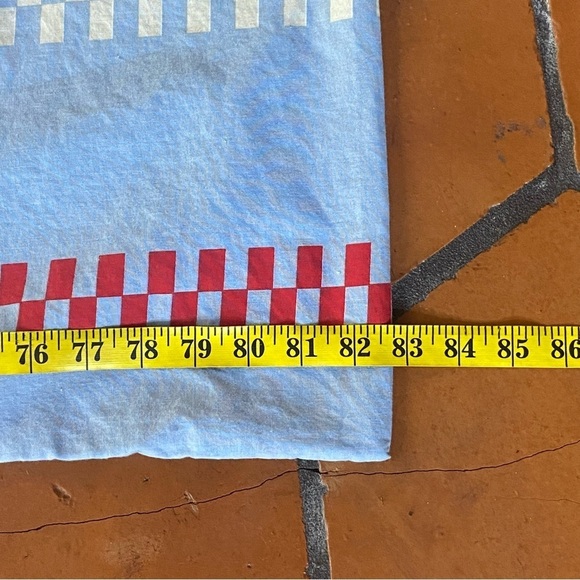 IKEA Ellen Ruta Queen Duvet Quilt Cover with Pillowcase Blue Geometric 83 X 81 - Picture 4 of 5